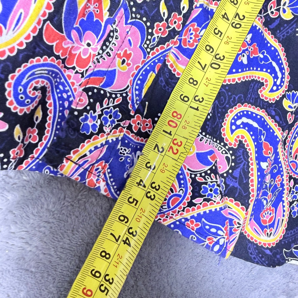 Cremieux Premium Denim Mens 4XB Paisley Short Sleeve Button Shirt Multi Color - Picture 6 of 7